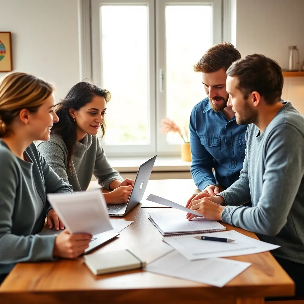 Nederlandse vrouw die energietarieven vergelijkt op laptop